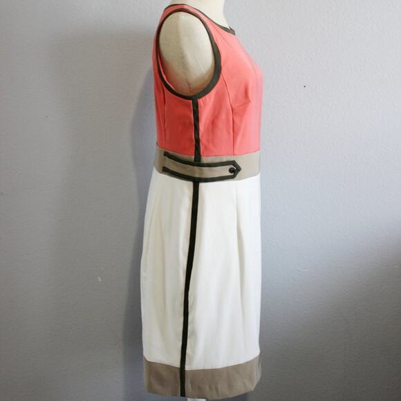 Dress Barn Classy Color Block Career Sheath Dress Size 12P - Picture 5 of 7